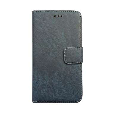 OEM Flip Cover Casing for Oppo Neo 7 A33W - Blue Navy