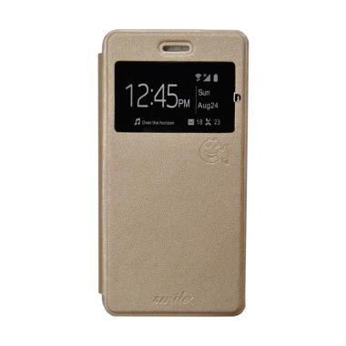 SMILE Flip Cover Casing for Xiaomi Mi Max - Gold