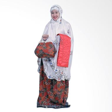 Yumna Behel Batik Galunggung Mukena - Merah Bata