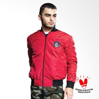 Ezplora Pilot Casual Jaket Bomber Pria - Red