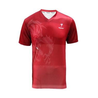 Flypower Kelud 4 Kaos Badminton Pria - Red