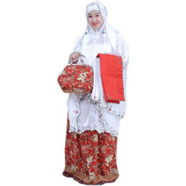 Yumna Mukena Behel Batik Cilembang - Merah