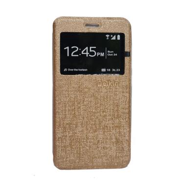 Delkin Flip Cover Casing for Android One X - Gold