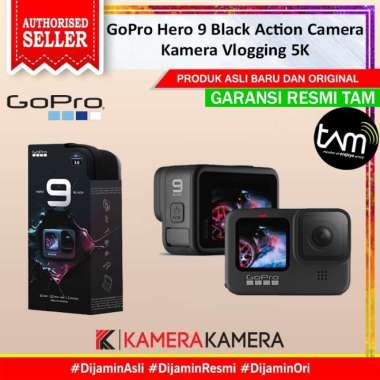 KameraKamera GoPro Hero 9 Black Action Camera Kamera Vlogging 5K Hitam