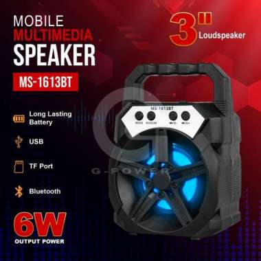 GPOWER SPEAKER MS1613BT WIRELLES MULTIMEDIA SPEAKER/SPEAKER BLUETOOTH Multicolor