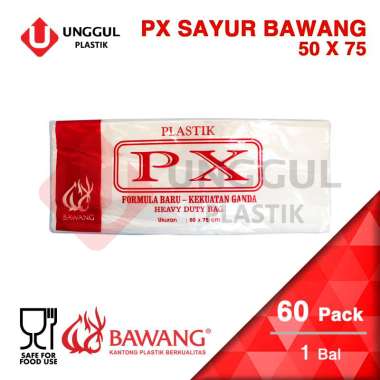 KANTONG PLASTIK PX SAYUR BAWANG / BAL UKURAN 50 X 75 CM