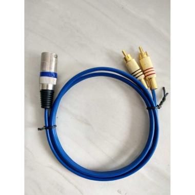 Kabel kitani 1 XLR Male Stereo to 2 RCA 5M