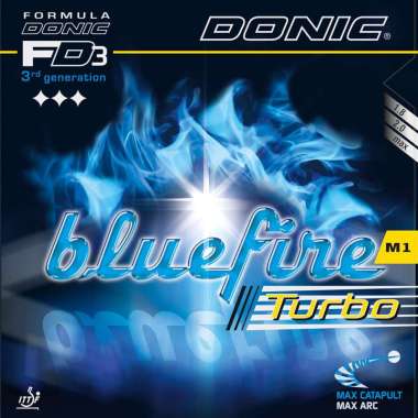 Donic Bluefire M1 Turbo / karet bet pingpong Hitam
