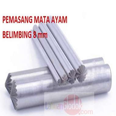 Plong Kulit Bentuk Belimbing 8mm-plong Bunga-Plong Belimbing-Plong/Pembolong Belimbing 8mm