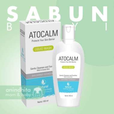 ATOCALM Liquid Wash 100ml Sabun Bayi Kulit Kering Atopik Iritasi