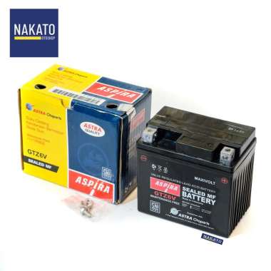 Aki GTZ6V Beat Beat eSP ISS Vario 125 150 eSP Nmax CBR CB150R PCX Satria MIO M3 Aspira Kering Scoopy