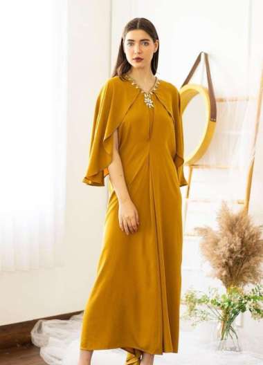 BLF Woman Anjani Sequins Kaftan Semua Ukuran YELLOW