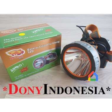 Senter kepala DONY KL-198 (20 W) / Dony Senter Kepala KL 198 / KL198 [Cahaya Putih/Kuning] Putih