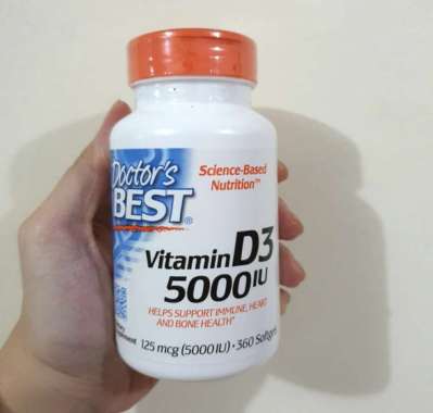 Doctor's doctor doctors best vitamin d3 vit d3 vitamin d vit d 5000iu 5000 iu 360