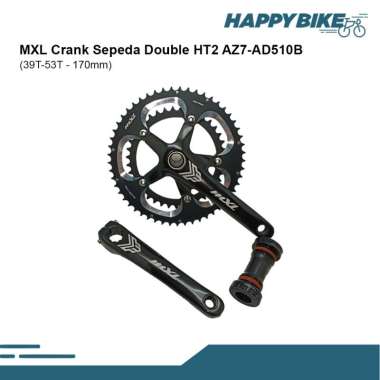 MXL Crank Sepeda HT2 DOBLE 39-53T Black