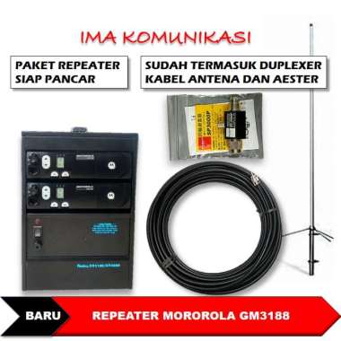REPEATER MOTOROLA GR-3188 REPEATER PENGUAT SINYAL HT SISTEM KOMUNIKASI