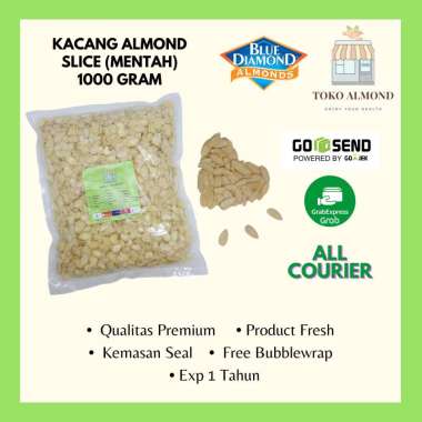 Kacang Almond Slice Raw ( Mentah ) 1kg