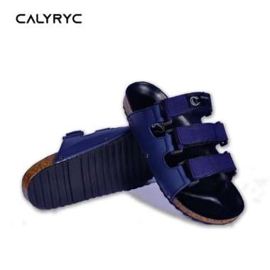 Sandal Casual Pria Original Local Brand Synthetic Webbing Terbaru 2021 41 Navy