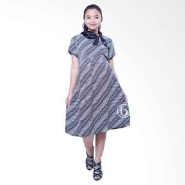 Mama Hamil BTK 150 Pesta Silk Shanti Baju Hamil Dress Batik - Hitam Mama Hamil BTK 150 Pesta Silk Shanti Baju Hamil Dress Batik - Hitam