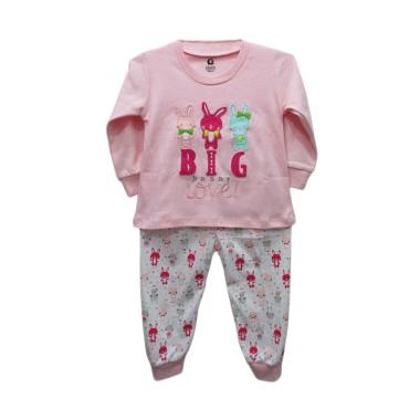 Gracie Motif Bunny 03 Baju Tidur Bayi Perempuan - Pink