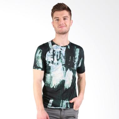 Kaos Pria Lengan Pendek Tshirt  Hijau Tua