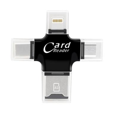 TOKUNIKU R006 4 in 1 Multi Function ... d OTG Card Reader - Black