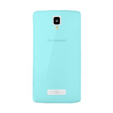 Ume Ultrathin Silikon Jellycase Softcase Casing + FREE Ring Stand Holder for Lenovo A2010 - Blue