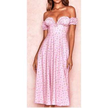 maxi dress with short sleeves