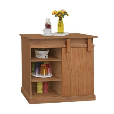 Livien Furniture Celine Slide Cabinet Lemari - Maple