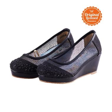 Disney Frozen Kids High Wedges Sepatu Anak Perempuan - Black
