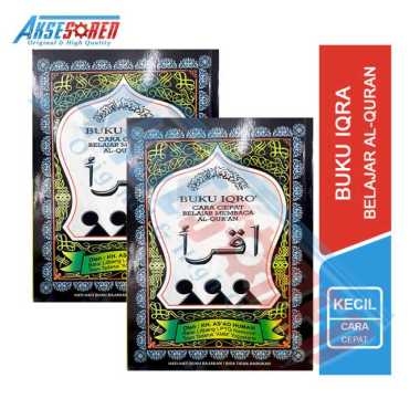 Buku Iqra / Kitab Iqro Cara Cepat Belajar Membaca Al Quran / Mushaf Agama Islam -