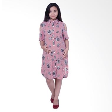 Mama Hamil DRO 874 Salur Bunga Cantik Baju Ibu Hamil - Merah Mama Hamil DRO 874 Salur Bunga Cantik Baju Ibu Hamil - Merah