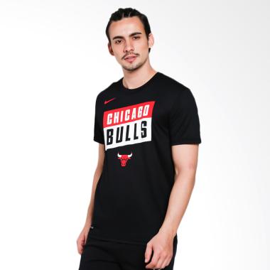 NIKE Men Basketball Chicago Bulls Dry Tee Essentials Kaos Olahraga Pria [Stck TM AA2283-010]