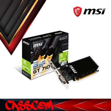 MSI GeForce GT710 2GB DDR3 - N710-2GD3H LP Nvidia