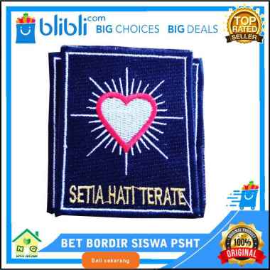 PSHT Bet Bordir Premium Siswa Latihan PSHT Full Bordir Hati Bersinar Pencak Silat PSHT Bet Dada Bet