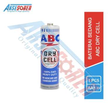 [Original] Baterai Sedang ABC Tipe AA Dry Cell [1.5V] / Battery Size Ukuran A2 Biru