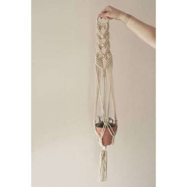 macrame plant hanger/ macrame pot gantung 54