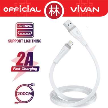 Vivan SL200S Data Cable Lightning Fast Charging 2A 200cm