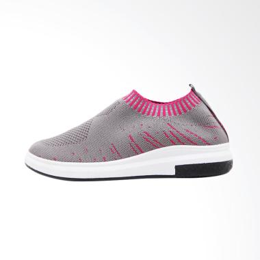 Nana Blanche Sock Shoes Kasual Sepatu Sneakers Wanita - Olivia Grey
