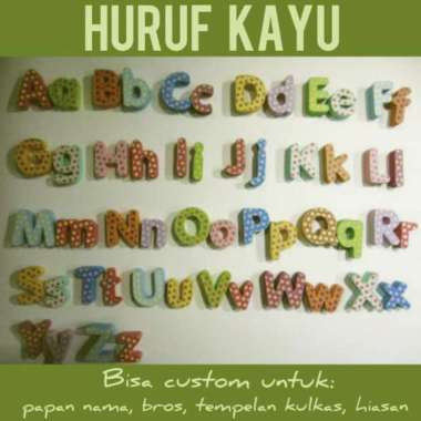FANCY HURUF KAYU KECIL huruf kecil