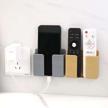Rak Gantung HP Charger Remote TV AC Tempel Dinding Tembok Hanger KUAT