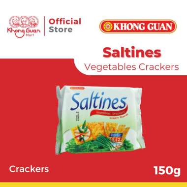 Promo Harga Khong Guan Saltines Crackers Vegetables 150 gr - Blibli