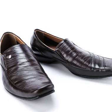Marelli Sepatu Pantofel Kantor Pria Formal Aldo - Brown 40 Cokelat