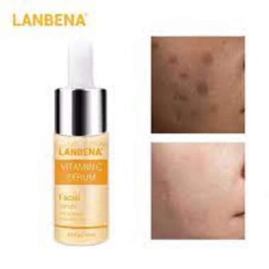 LANBENA Vitamin C Whitening serum Hyaluronic Acid Dark Spots Anti-Aging Speckle Fade Essence