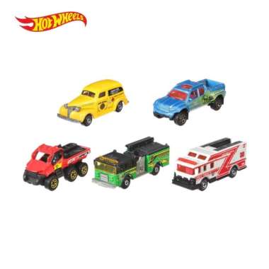 Hot Wheels Matchbox 5-Car Pack - Mainan Mobil Balap multicolor