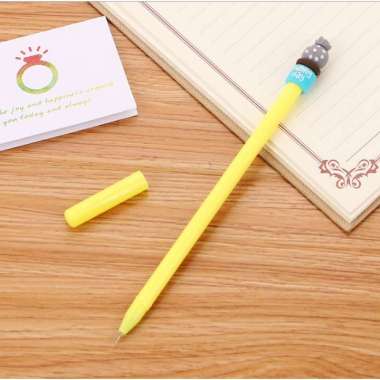 OEM RB-A16 Pulpen Gel Karakter Kaktus / Pena Kaktus / Bolpen Gel / Pulpen Lucu Unik Bentuk Pot Kaktu