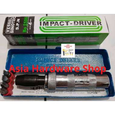 Obeng Ketok Putar Obeng Ketok Set Obeng Ketok Vessel Set Isi 5 Pcs Impact Screwdriver