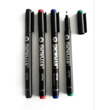 Spidol Snowman OHP Permanen OPM / Spidol Snowman OHP Medium (M) Tip HITAM