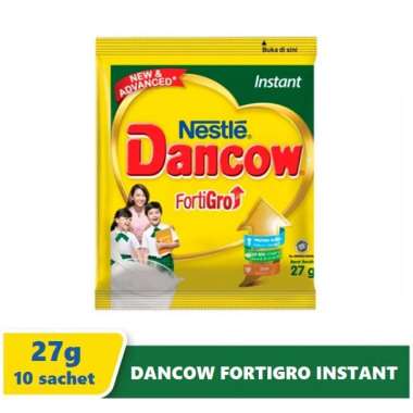 Promo Harga DANCOW FortiGro Susu Bubuk Instant per 10 sachet 27 gr - Blibli