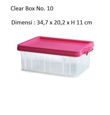 Lion Star Clear Box No 10 FX-3 - Kotak Penyimpanan - Storage